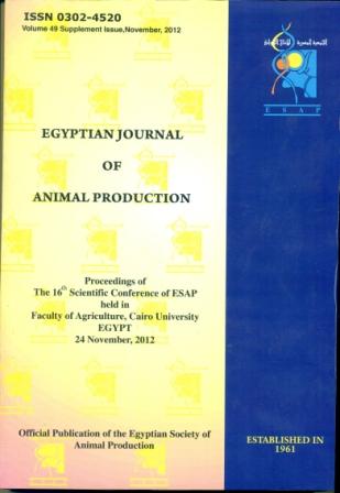 Egyptian Journal of Animal Production