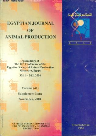 Egyptian Journal of Animal Production