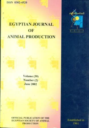 Egyptian Journal of Animal Production