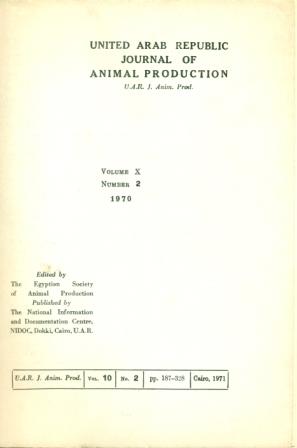 Egyptian Journal of Animal Production