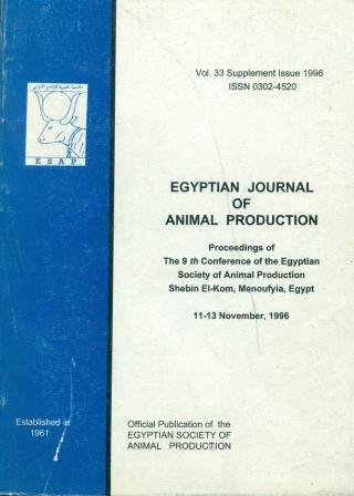 Egyptian Journal of Animal Production