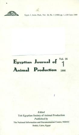 Egyptian Journal of Animal Production