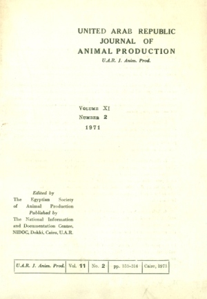 Egyptian Journal of Animal Production