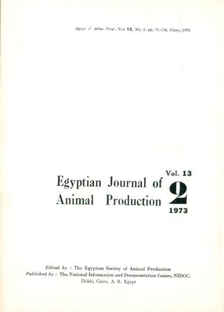 Egyptian Journal of Animal Production