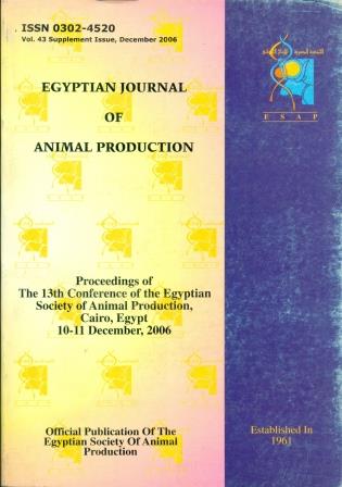 Egyptian Journal of Animal Production