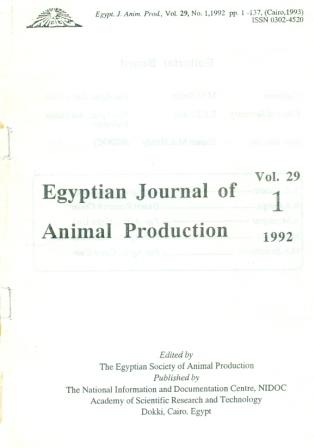 Egyptian Journal of Animal Production
