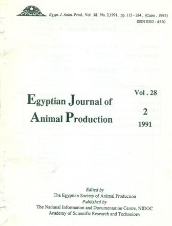 Egyptian Journal of Animal Production