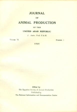 Egyptian Journal of Animal Production