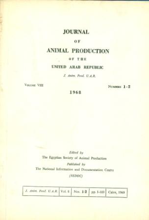 Egyptian Journal of Animal Production