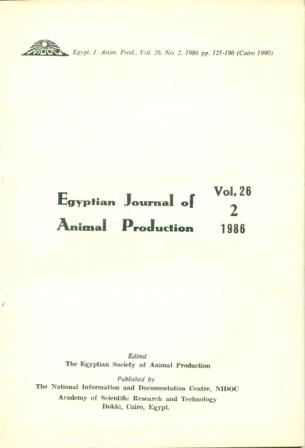 Egyptian Journal of Animal Production