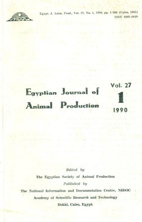 Egyptian Journal of Animal Production