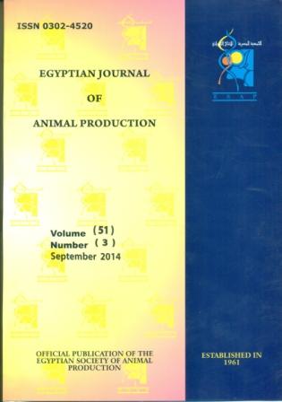 Egyptian Journal of Animal Production
