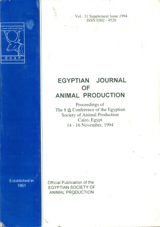 Egyptian Journal of Animal Production