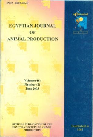 Egyptian Journal of Animal Production