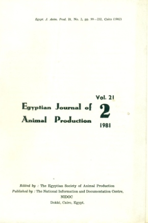 Egyptian Journal of Animal Production