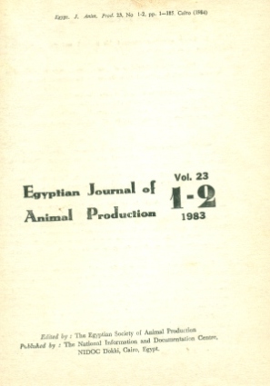Egyptian Journal of Animal Production