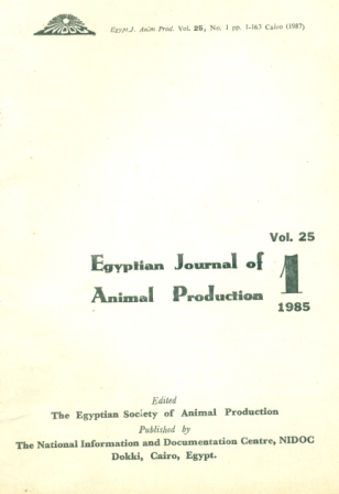 Egyptian Journal of Animal Production